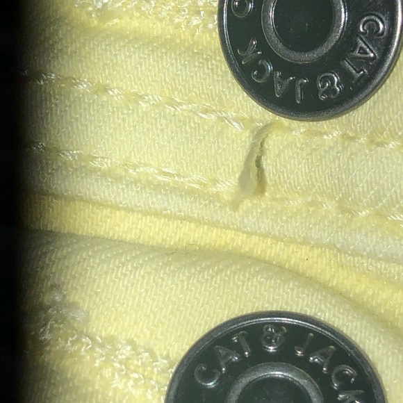 Cute light yellow overalls - Picture 3 of 5